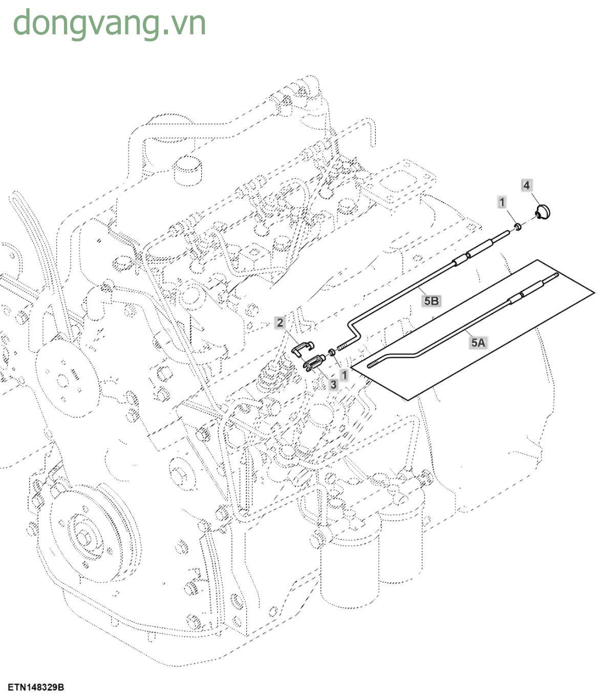 Fuel Shut Off, Knob, W/ Rated Engine Speed 2100 RPM - ST854211